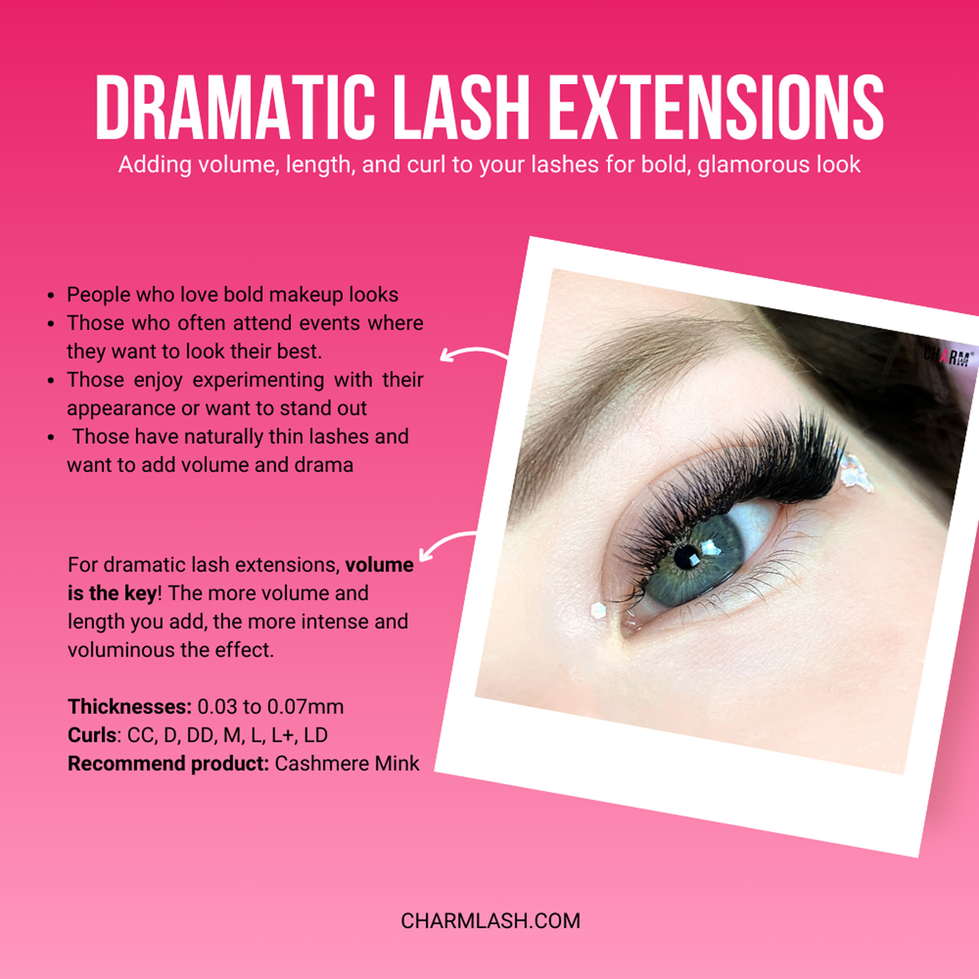 Natural Lash Extensions vs. Dramatic Lashes: Which Lash Style Is Best for You? Dramatic lash extensions