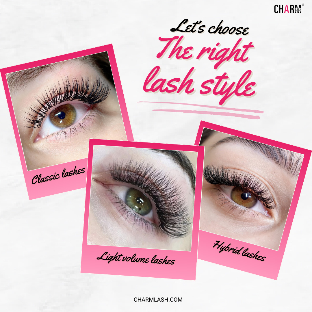 Choose the right lash style to achieve subtle eyelash extensions