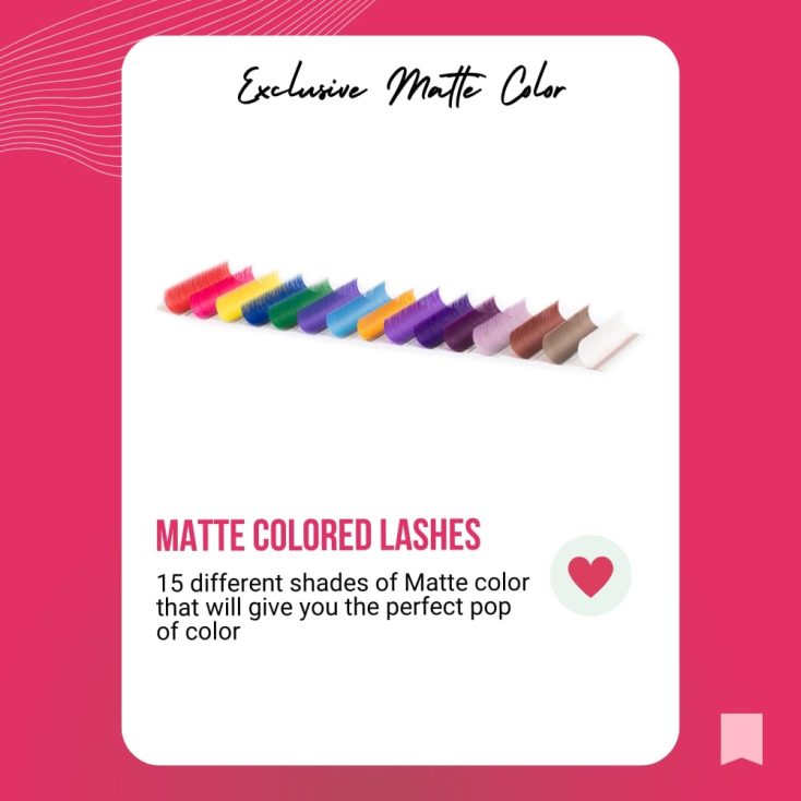 Matte Colored Lashes