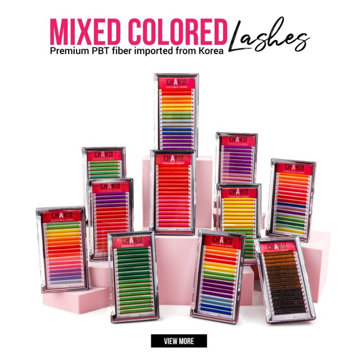 Lash extensions with color: Elevate your lash game with CharmLash Mixed Colored Lashes