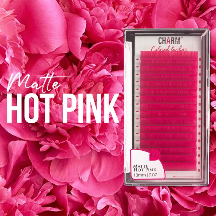 Top 8 pink lash extensions to elevate your look Premium Matte Hot Pink Lash Extensions