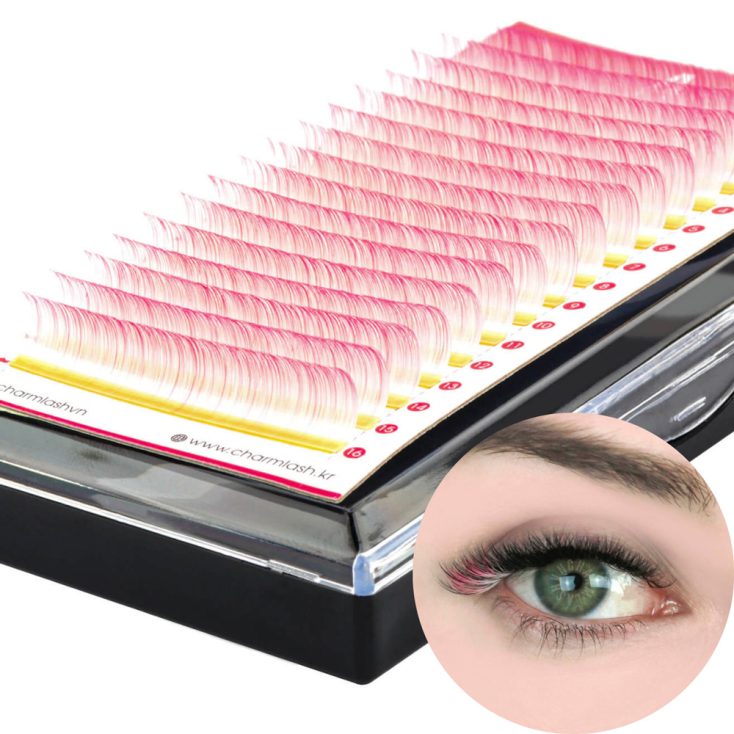 Top 8 pink lash extensions to elevate your look Two-toned Ice Purple Colored Eyelash Extensions