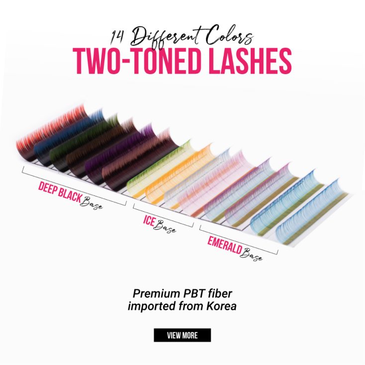 Lash extensions with color: Elevate your lash game with CharmLash Two-toned lashes