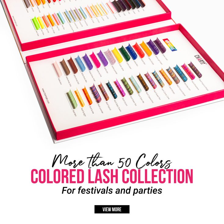 Lash extensions with color: Elevate your lash game with CharmLash Why choose lash extensions with color