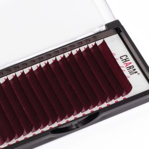 Cherry Chocolate brown lash extensions