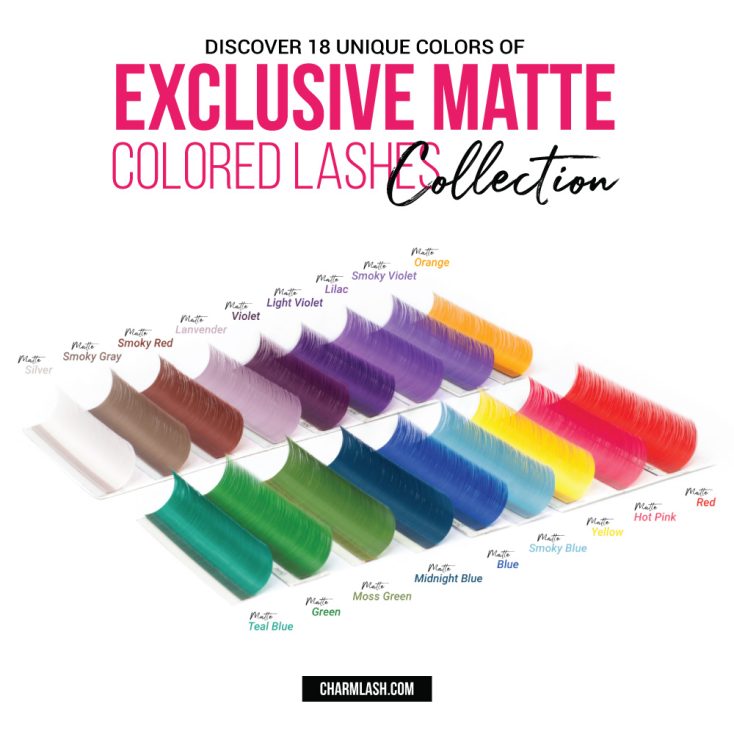Matte Colored Lashes