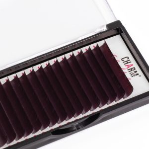 Red Raku brown lash extensions