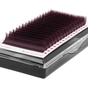 Red raku brown lash extensions