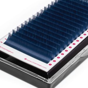 Semi-matte Midnight Blue Colored Lashes