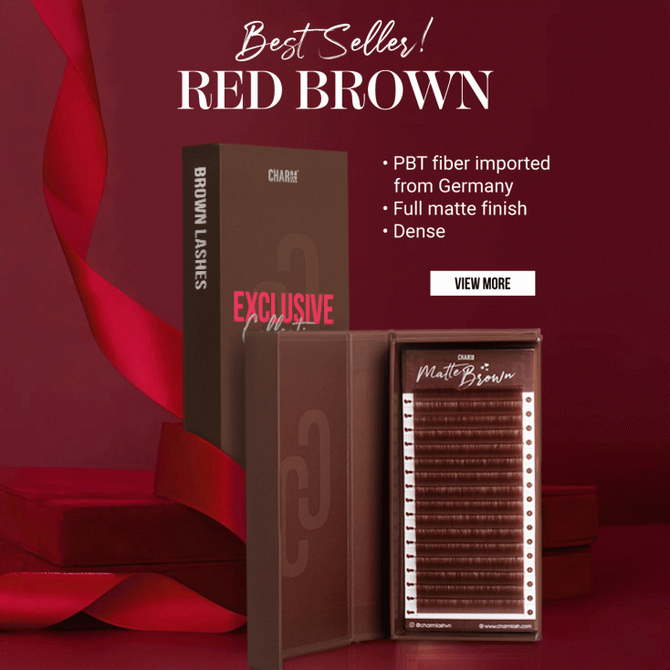 Elevate Your Lash Photos: 8 Practical Photography Tips Display of different brown eyelashes from CharmLash