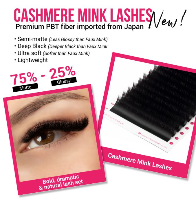 How to Explain the Value of PBT Fiber Lashes to Your Clients? CharmLash's Cashmere Mink lash material is made from Korean PBT fiber lahes