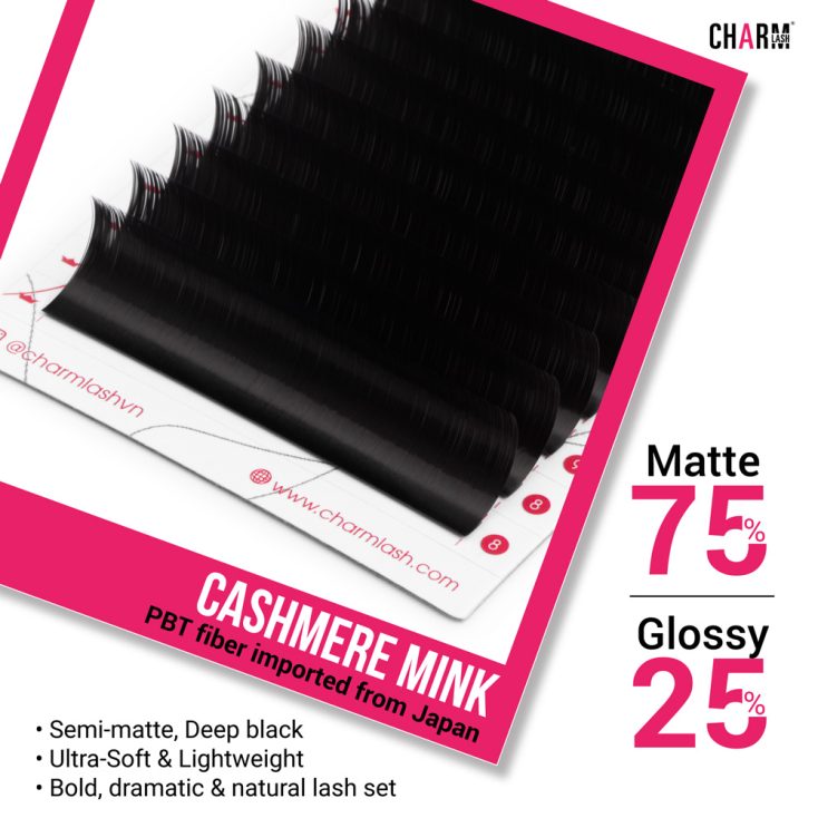 4 Must-Have Materials for Stunning Dramatic Lashes Features of Cashmere Mink lash material that creates a dramatic lashes look.