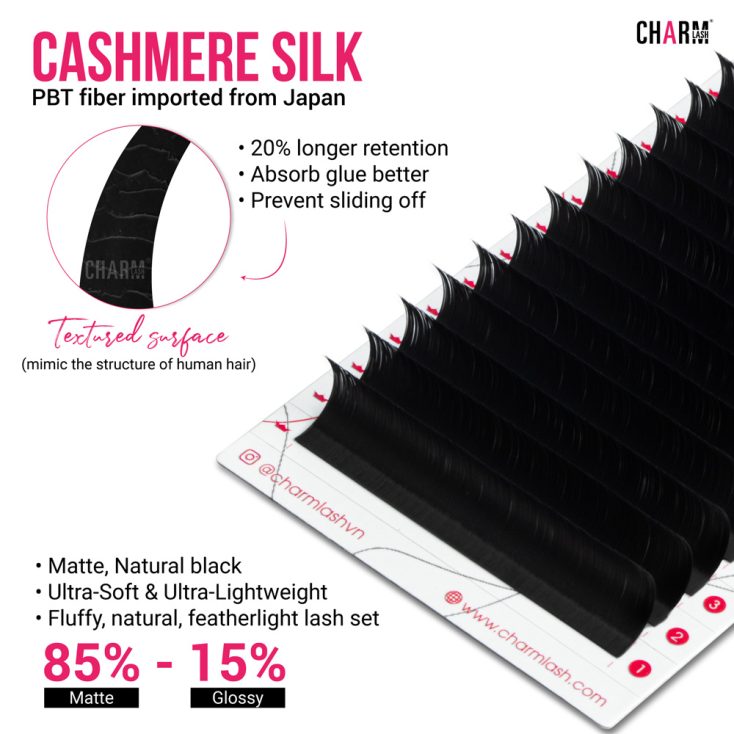 Why Natural Lashes are a Must-have for Your Lash Business? Features of CharmLash's Cashmere Silk lash material that creates a natural lashes look.