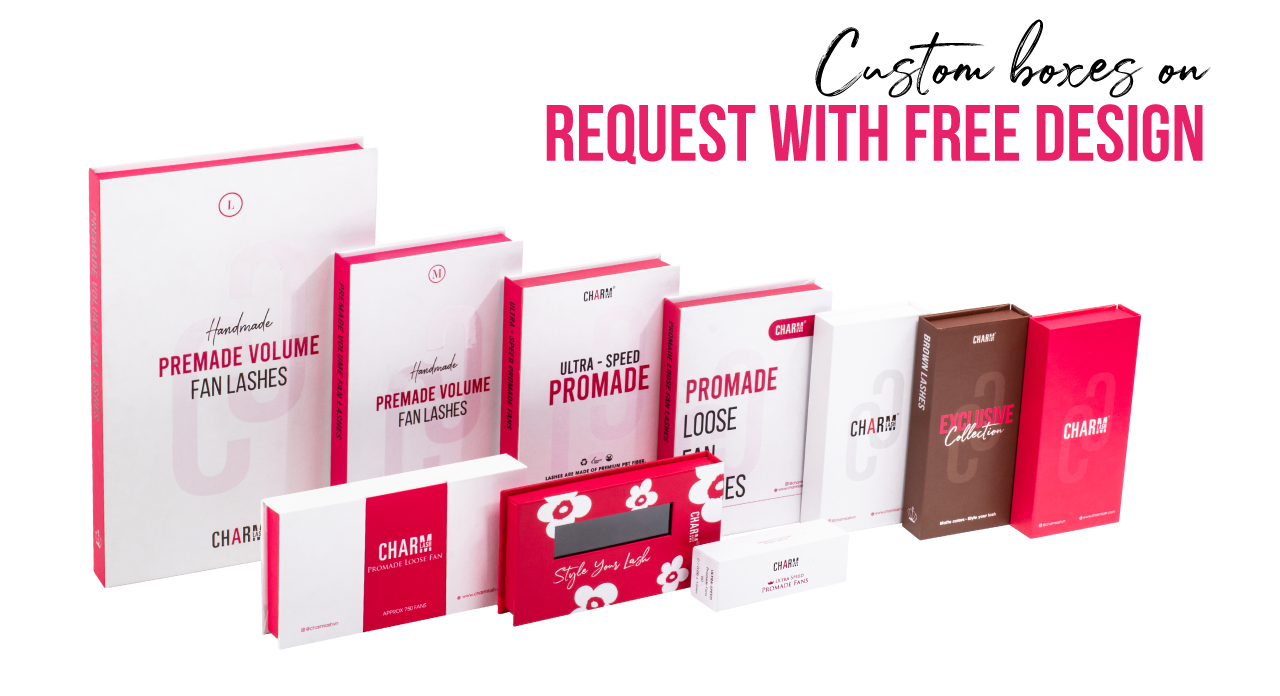 6 Game-Changing Benefits of Laser Premade Lash Extensions Lash packaging boxes can be customized at CharmLash