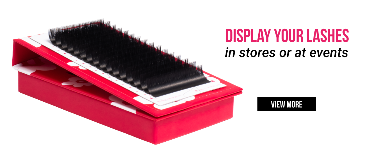 Lash Box: Discover CharmLash’s New Eco-Friendly Solution! CharmLash's new lash box can be folded easily to be displayed in store or at different events.