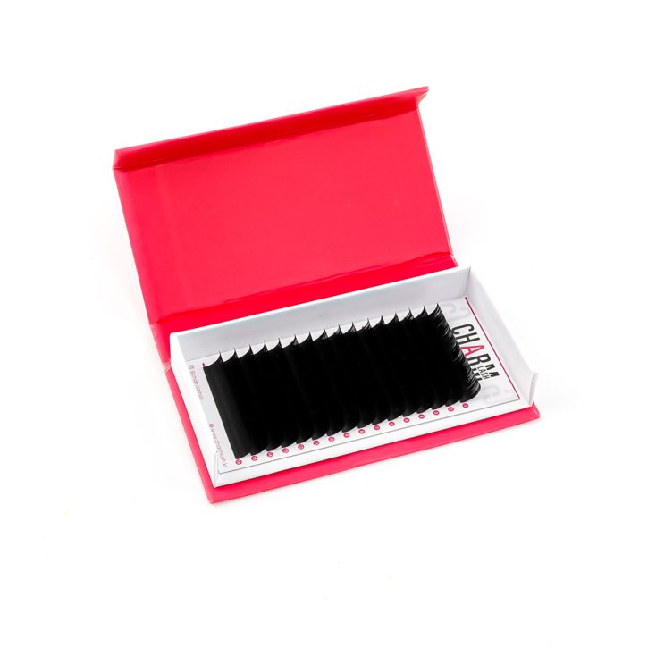 Lash Box: Discover CharmLash’s New Eco-Friendly Solution! Display of CharmLash's side-opened magnetic paper lash box