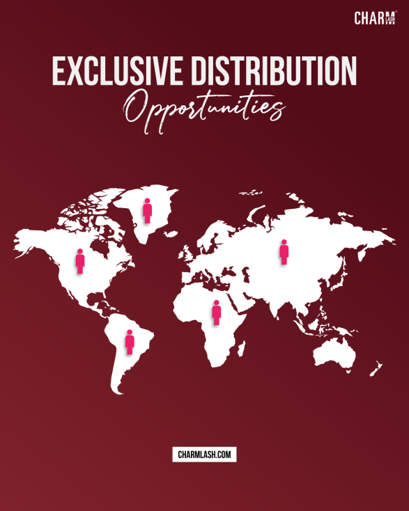 Become a distributor Get distribution opportunities when becoming CharmLash's distributor