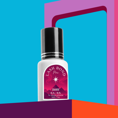 Display of lash adhesive from CharmLash