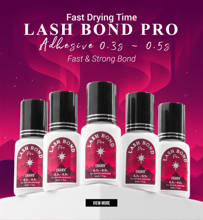Lash Bond Pro (0.3-0.5s) Display of CharmLash's latest lash adhesive - Lash Bond Pro