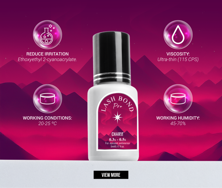 Lash Bond Pro (0.3-0.5s) Features of CharmLash's lash adhesive - Lash Bond Pro