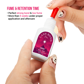 Display of the retention time of Lash Bond Pro