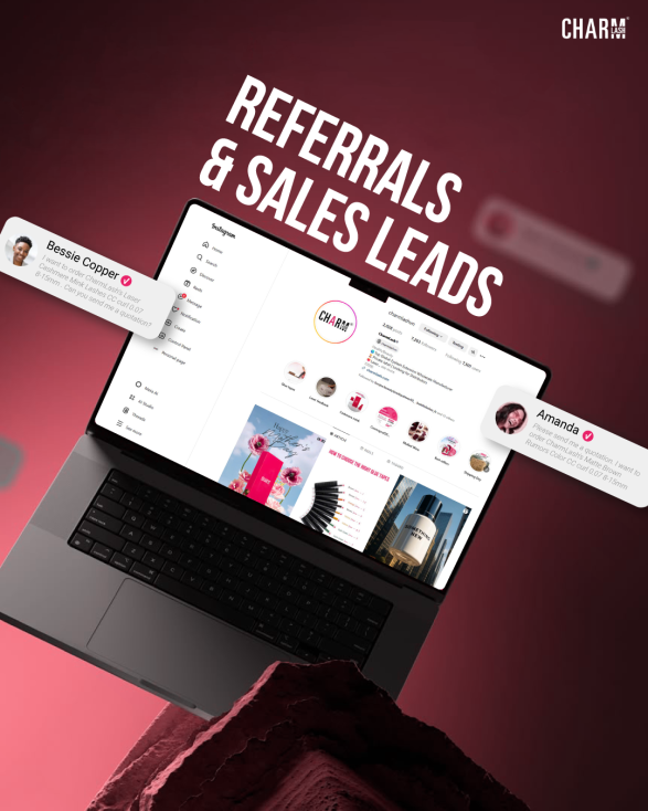 Become a distributor Get referrals and sales leads when becoming CharmLash's distributor