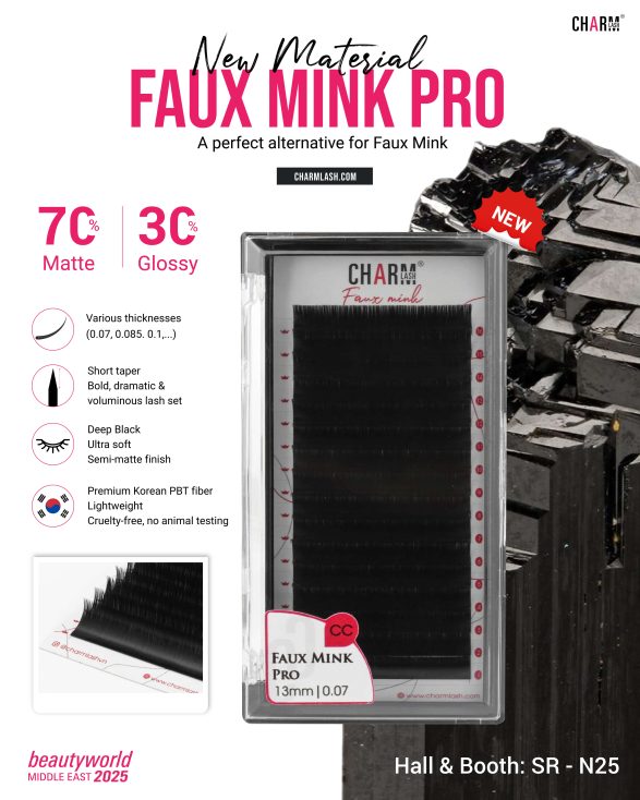 Faux-Mink-Pro-new-material-exclusively-made-by-Charmlash-at-Beautyworld-Middle-East-2025