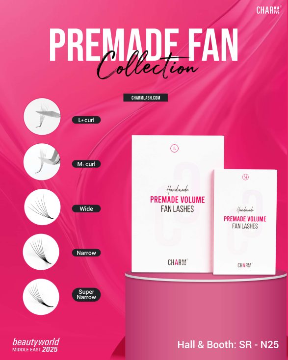 Premade-fan-collection-of-Charmlash-at-Beautyworld-Middle-East-2025