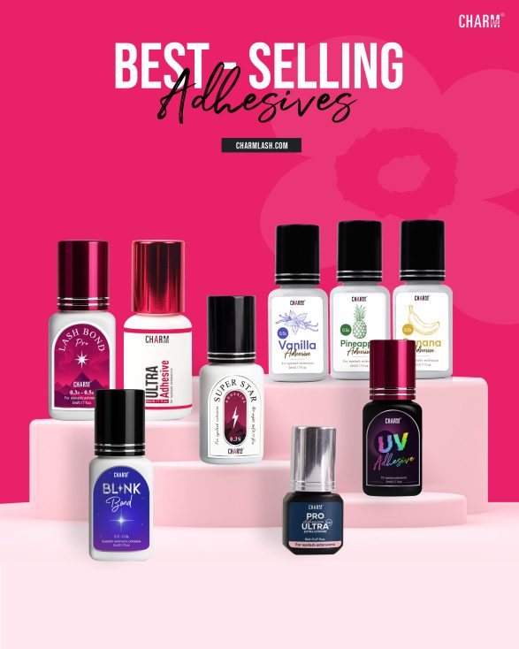 Drying-vs-curing-Charmlash-best-selling-adhesive-collection