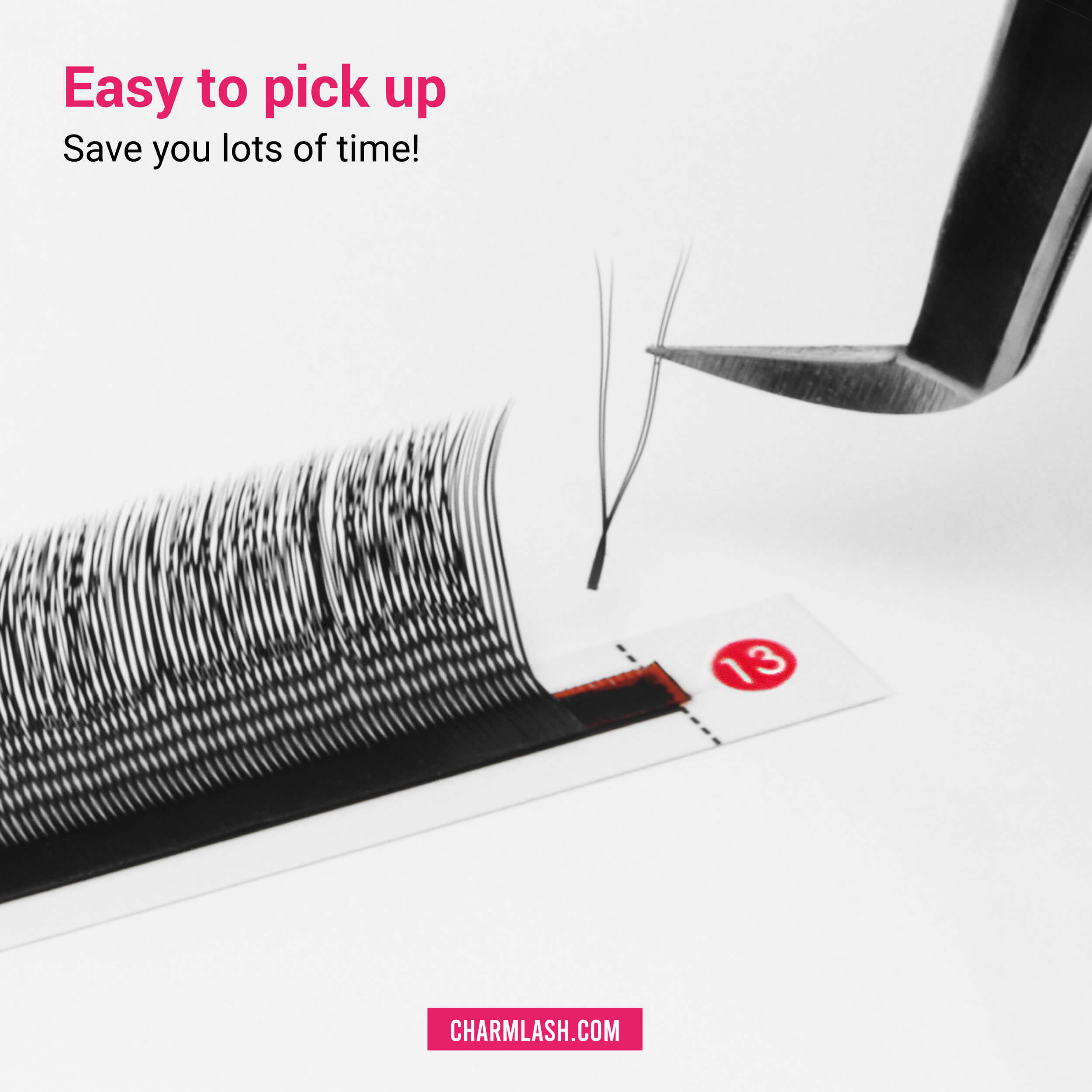 2D U-shaped lashes strip