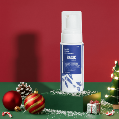Basic scent lash foam cleanser Christmas edition by Charmlash top global eyelash extensions wholesale manufacturer