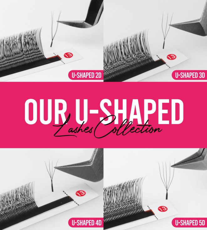 Hybrid lashes U-shaped lashes collection