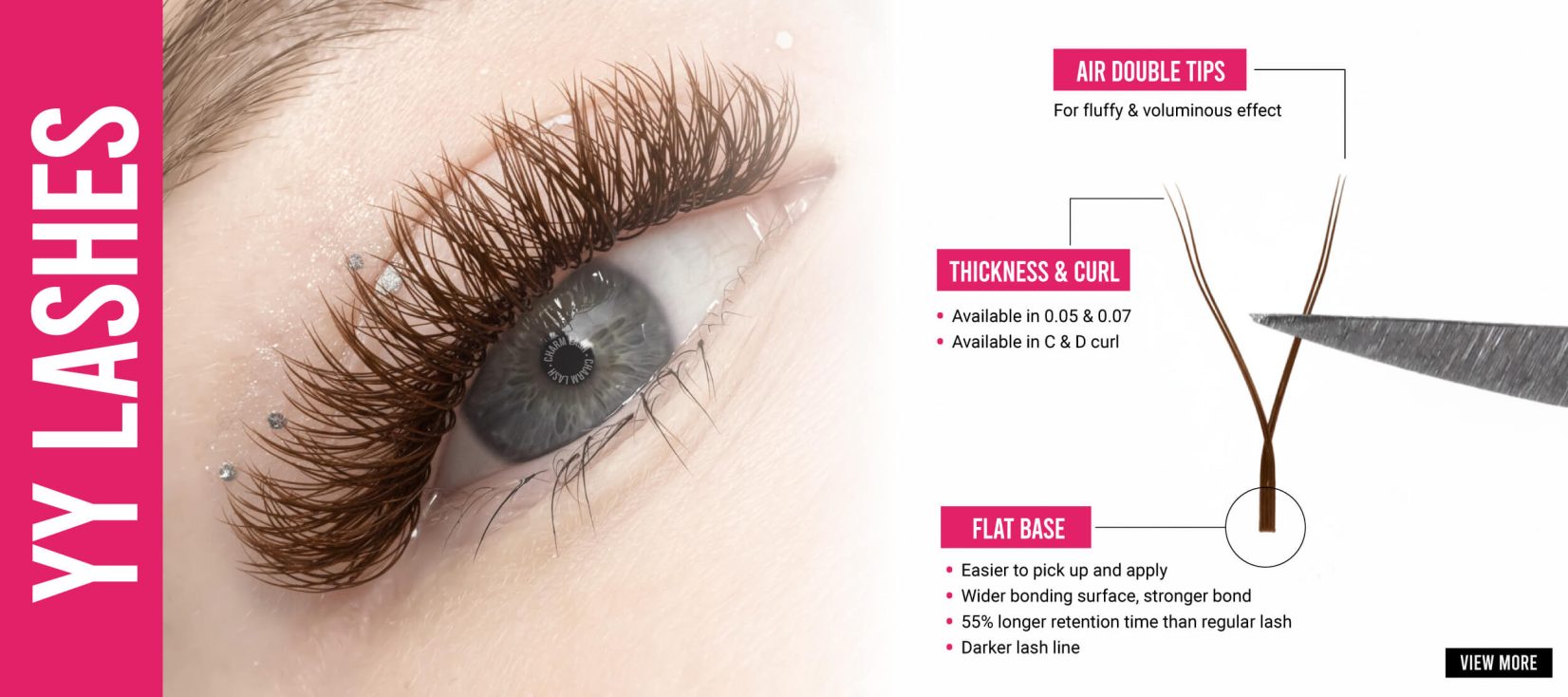 Key benefits of Brown YY lashes