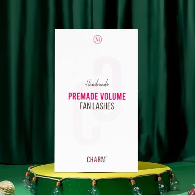 Premade fan box Christmas edition by Charmlash top global eyelash extensions wholesale manufacturer