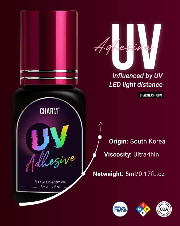 UV lash extensions adhesive by Charmlash specifications