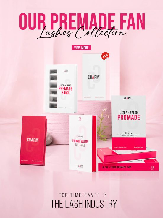 Charmlash premade promade fan lashes collection