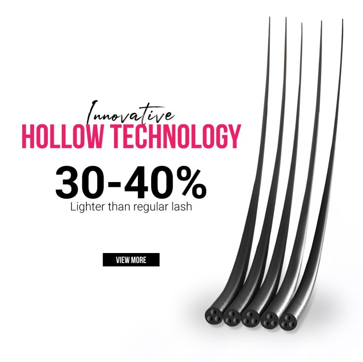 Charmlash's Velvet Mink lashes with hollow technology - High-tech and cruelty-free lashes