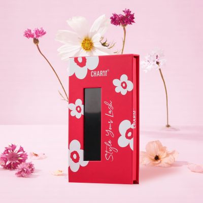 Flower lash box eco-friendly packaging by Charmlash top global eyelash extensions manufacturer
