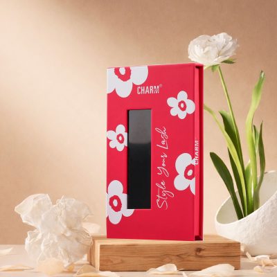 Flower lash box eco-friendly paper packaging by Charmlash top global eyelash extensions manufacturer