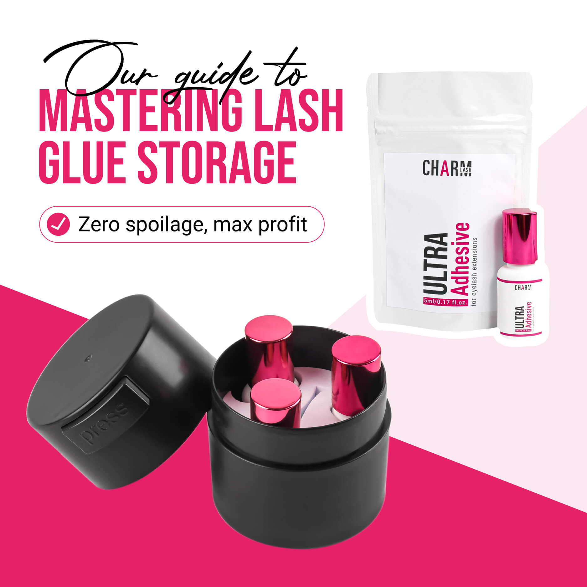 Zero spoilage, max profit - Charmlash's guide to mastering lash glue storage