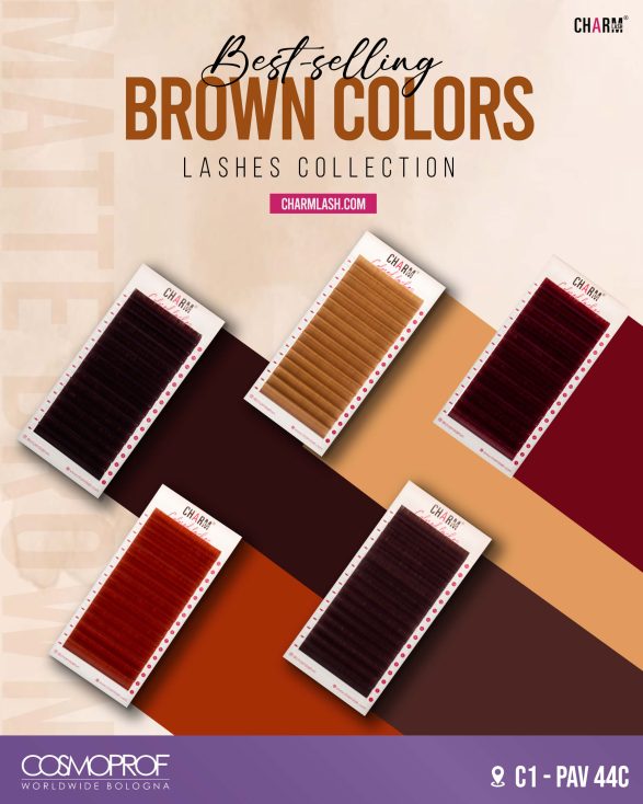 Best-selling brown lash collection of CharmLash at Cosmoprof Bologna 2026