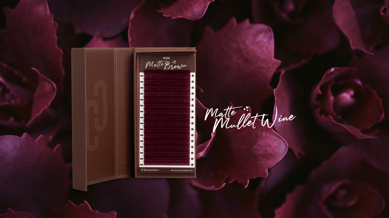 Trending colors & technical trade-offs: A guide for lash business owners Matte mulled wine brown lashes by CharmLash