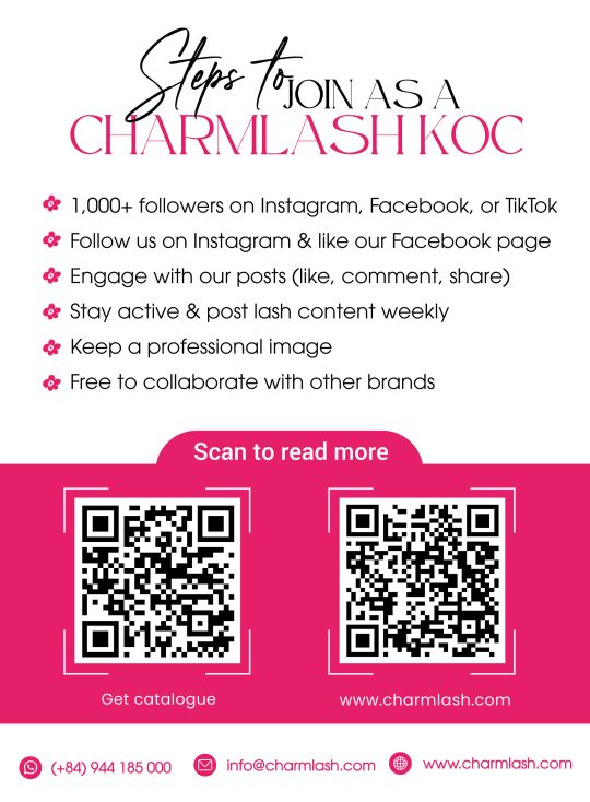 Join the CharmLash family: Become our KOC and elevate your lash career! CharmLash's brand ambassador & KOC policy - steps to join us as a KOC