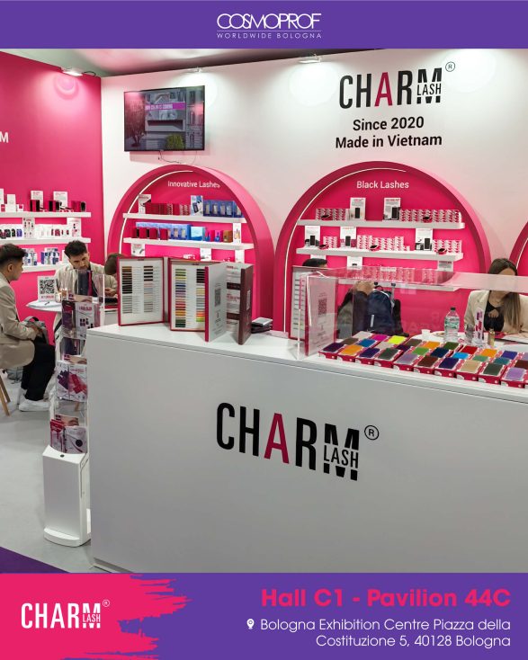 CharmLash at Cosmoprof Worldwide Bologna 2026: Day 2 Charmlash at Cosmoprof Worldwide Bologna 2026 day 2 booth overview