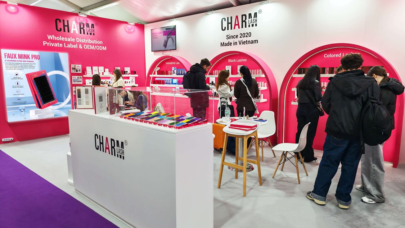 Charmlash at Cosmoprof Worldwide Bologna day 1 booth overview