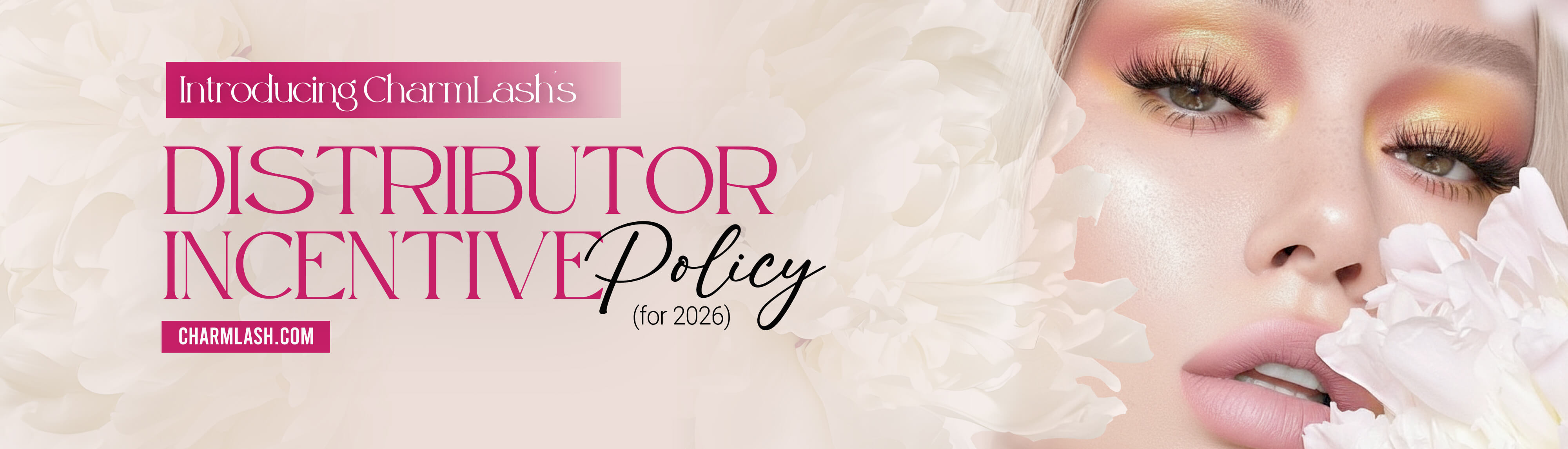 Introducing CharmLash's distributor incentive policy for 2026 banner