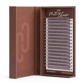 Premium Matte Warm Gray Brown Lashes Matte Warm Gray Brown lashes by Charmlash