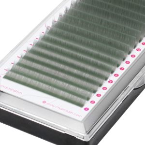 Midnight Garden colored lashes close up