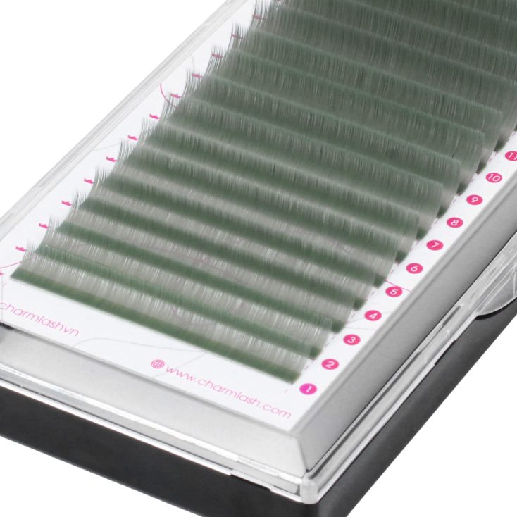 Colored Eyelash Extensions - Midnight Garden Midnight Garden colored lashes close up