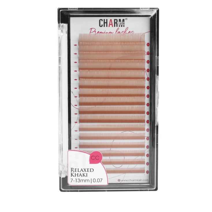 Relaxed Khaki colored lashes by Charmlash